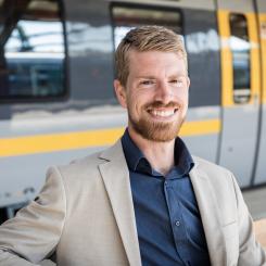 Pontus Gunnäs, affärschef tåg på Västtrafik. Foto: Eddie Löthman