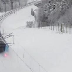 Stängselåtgärden förbättrar förutsättningarna för rennäringen i området samt minskar tågförseningar orsakade av ren- och viltpåkörningar. Foto: Trafikverket
