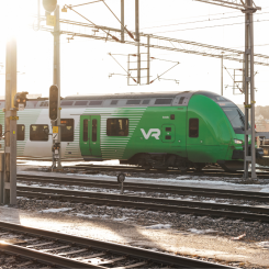 VR Snabbtåg återkom till Katrineholm efter uppehåll. Foto: VR