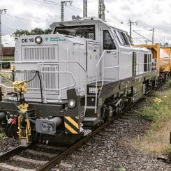 Vossloh Rolling Stocks lokomotiv DE 18 Steg V för blandad trafik. Kredit: Vossloh Rolling Stock