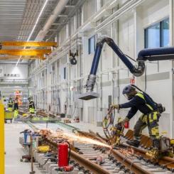 I början av februari godkändes Vossloh ITC AB av Trafikverkskolan som utbildningsanordnare för kurserna Banteknik – underhållspersonal och tekniker samt Kapning och slipning av rälsmaterial. FOTO: Kasper Dudzik