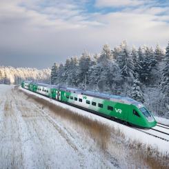 De Pendolino Plus-tåg som kommer att sättas in i trafiken från slutet av 2025 ska inte bara ge en bättre och mer komfortabel resa utan också ge fler alternativ för affärsresenärer som söker snabb och effektiv tågtrafik. Bild: VR