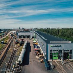 Uleåborgs depå står nu redo att bli en central nod för både finska och internationella projekt inom järnvägssektorn. Foto: VR