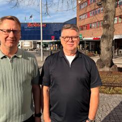 Hans Holmberg, vd på SiO Signalteknik och Håkan Jans, SIO Foto: XPartners